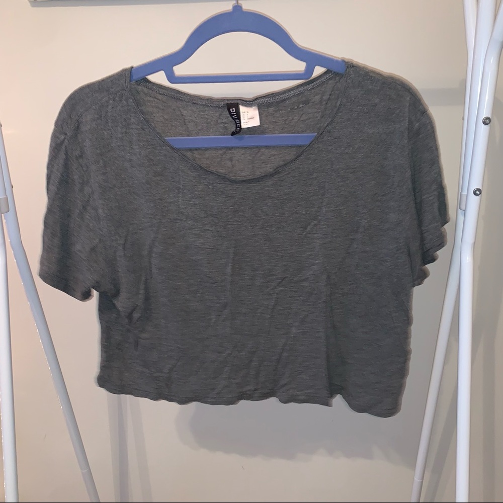 H&M Gray Crop-Top